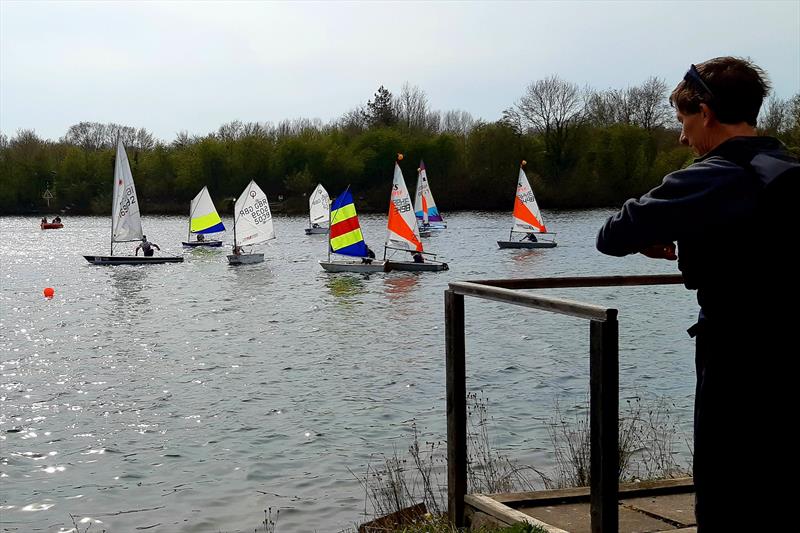 ROTTERs with Lasers at Ripon SC photo copyright Lucy Priest taken at Ripon Sailing Club and featuring the Dinghy class