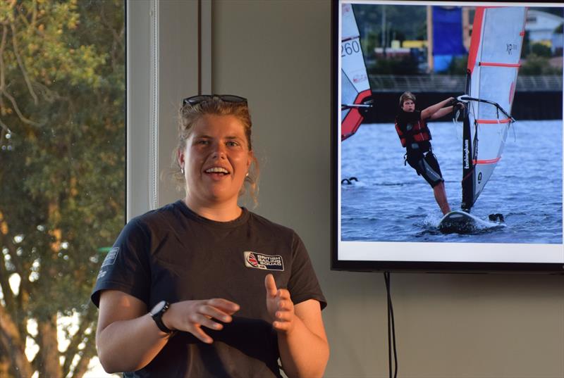 GBR Sailing Squad member Catrin Williams visits Starcross Yacht Club to launch Pathway Club status photo copyright F Ballantyne taken at Starcross Yacht Club and featuring the Dinghy class