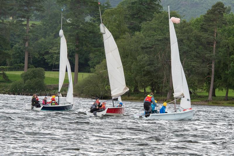Rookie fleet fun - North Region Youth & Junior Championship 2025 at Ullswater photo copyright Dave Wood  taken at Ullswater Yacht Club and featuring the Dinghy class