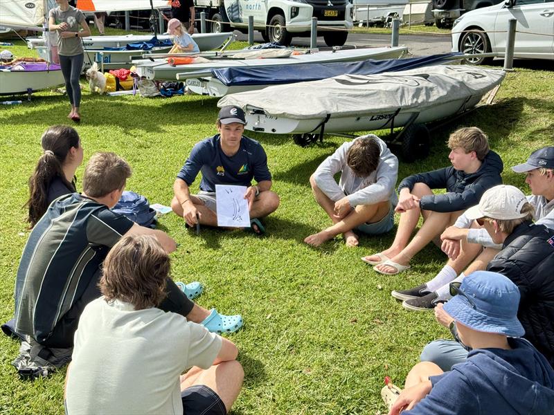2024 NSW Youth Sail Jim Colley coaching photo copyright Australian Sailing Team taken at  and featuring the Dinghy class