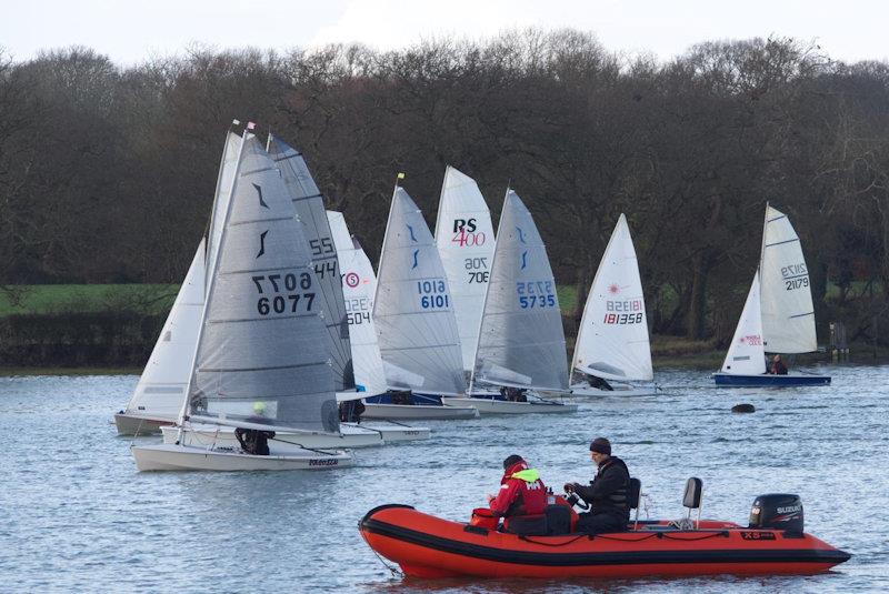 Dell Quay Frostbite Series day 4 - race 8 start - photo © Fabienne Boue-Bigne