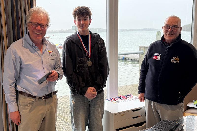 Theodore Valantin, junior winner - Dell Quay Frostbite Series finale - photo © James Pound