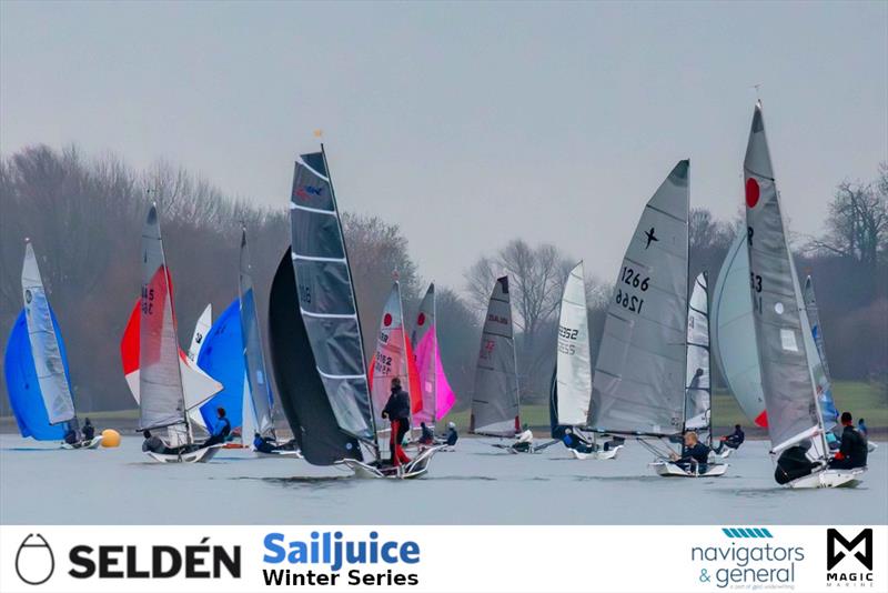 Sailjuice Winter Series - John Merricks Tiger Trophy photo copyright Tim Olin / www.olinphoto.co.uk taken at Rutland Sailing Club and featuring the Dinghy class