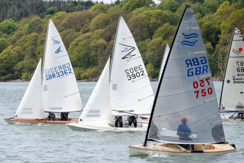 Start of the second race, the Flying Fifteen of Scott and Finlay Train gets an early lead - Solway YC early season club racing - photo © Margaret Purkis