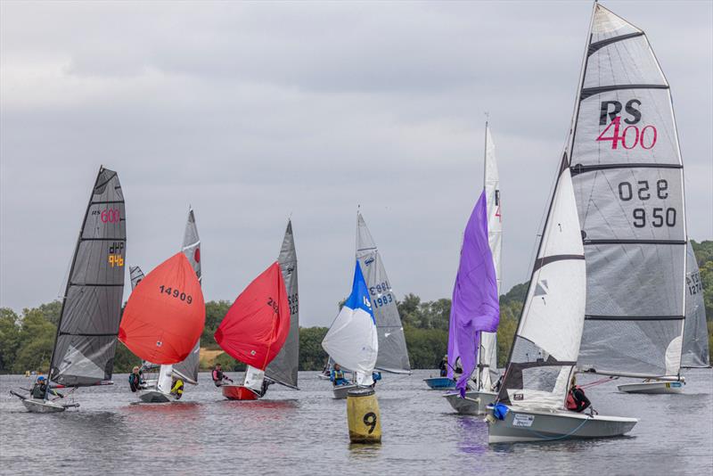 Fleet of 58 boats - 40th Anniversary Regatta at Notts County photo copyright David Eberlin taken at Notts County Sailing Club and featuring the Dinghy class