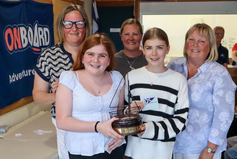 Stars of the Galley, Orla O'Dwyer and Abi McRobert, both cadets but making a massive contribution behind the counter - Solway YC Cadet Week photo copyright Nicola McColm taken at Solway Yacht Club and featuring the Dinghy class