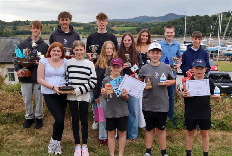 Prizewinners all - Solway YC Cadet Week photo copyright Nicola McColm taken at Solway Yacht Club and featuring the Dinghy class