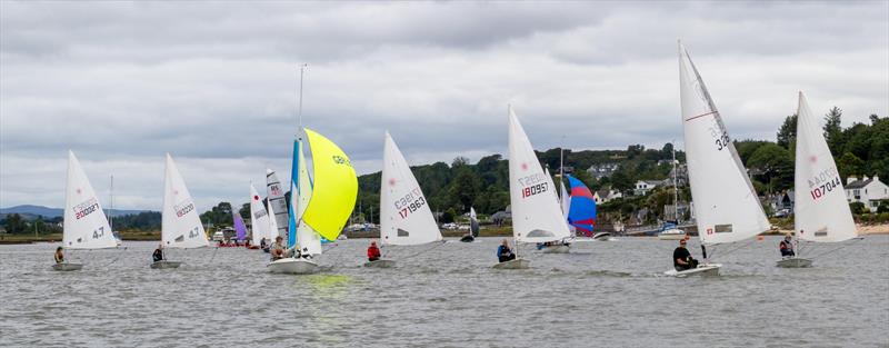 The fleet set off from Kippford on their way to the RNLI Regatta Race start - Solway Yacht Club's Kippford Week and the Kippford RNLI Regatta photo copyright Margaret Purkis taken at Solway Yacht Club and featuring the Dinghy class