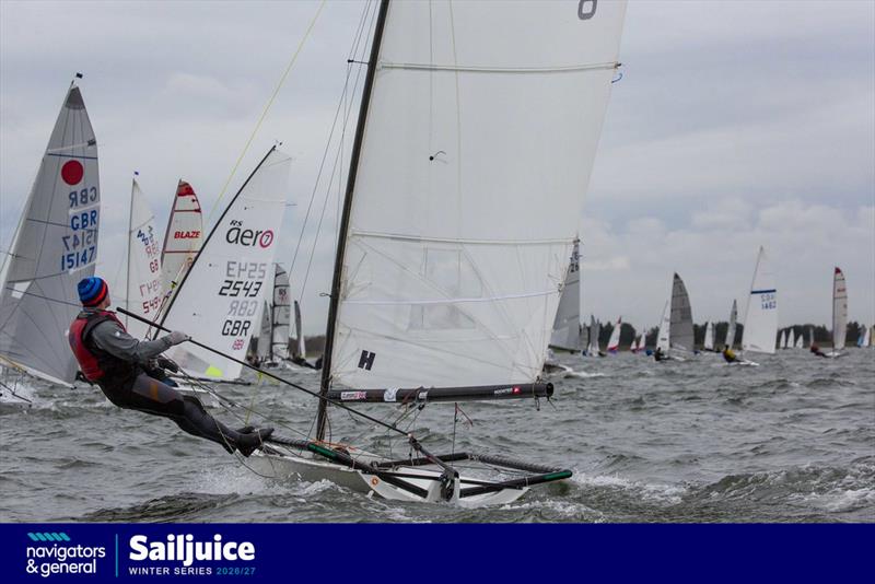 Bloody Mary - Sailjuice Winter Series photo copyright Tim Olin / www.olinphoto.co.uk taken at Queen Mary Sailing Club and featuring the Dinghy class