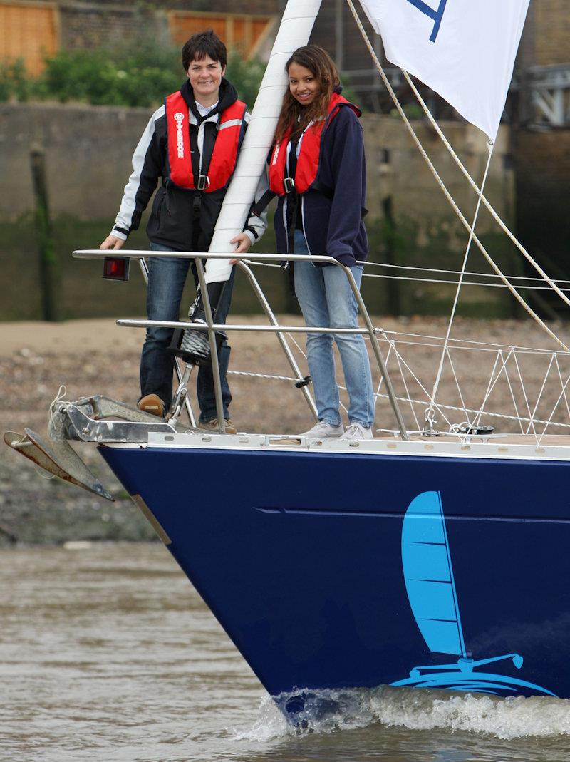 Maxine Duggins sailing with Dame Ellen MacArthur photo copyright onEdition taken at  and featuring the Disabled class
