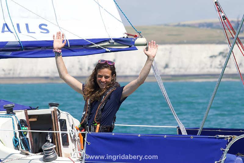 Jazz Turner completes Project FEAR - her solo, unassisted, circumnavigation of the British Isles & Ireland photo copyright Ingrid Abery / www.ingridabery.com taken at Brighton Marina Yacht Club and featuring the Disabled class