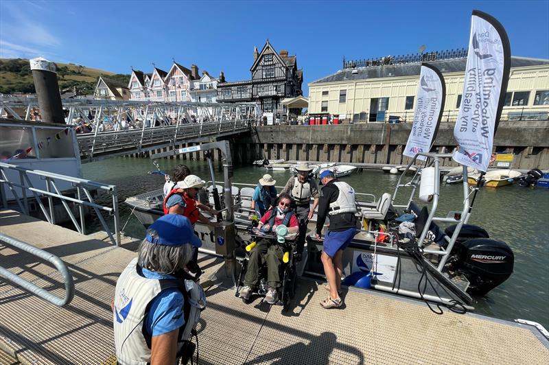 Dart Sailability's wheelchair-accessible boat - Disability Awareness Day in Dartmouth - photo © Dart Harbour & Navigation Authority