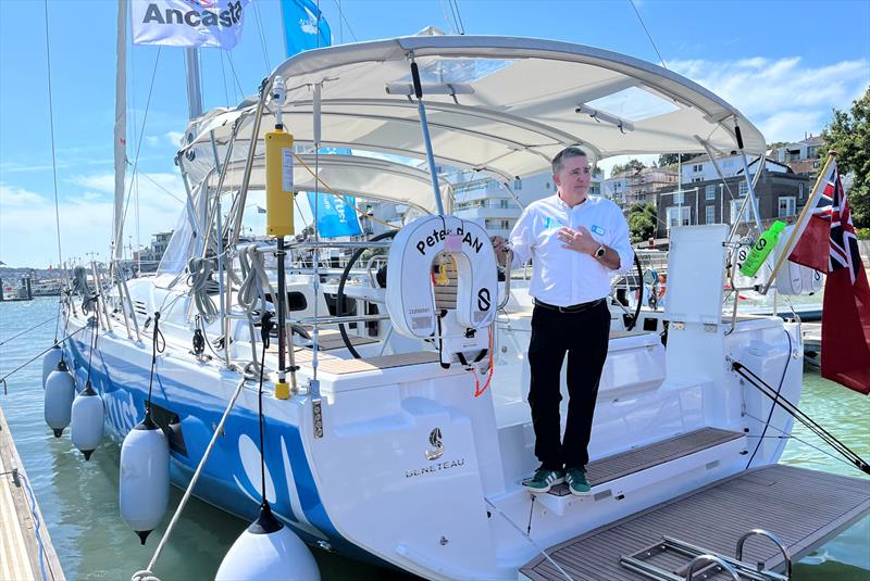 Peter PAN is the new specially adapted yacht launched by Dame Ellen MacArthur's cancer charity, seen here with Frank Fletcher - photo © Ellen MacArthur Cancer Trust