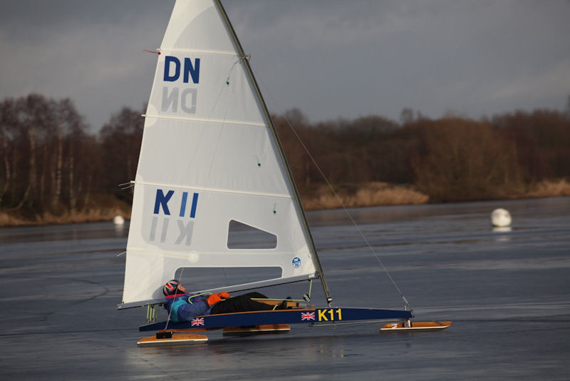 British DN Ice Yacht Championships at Leigh & Lowton Sailing Club photo copyright Gareth Rowland taken at Leigh & Lowton Sailing Club and featuring the DN Ice Yacht class