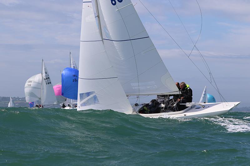 Champions Lawrie Smith, Joost Houweling & Adam Bowers win the Dragon Edinburgh Cup at Abersoch photo copyright Andy Green / www.greenseaphotography.co.uk taken at South Caernarvonshire Yacht Club and featuring the Dragon class