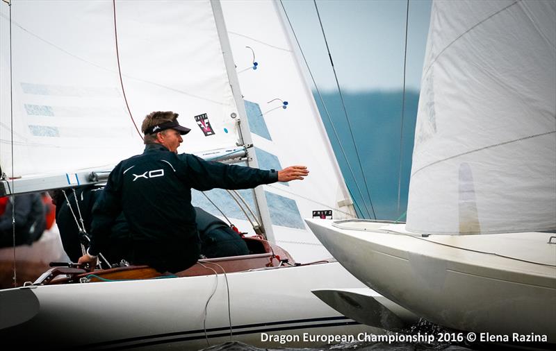 Gazprom Dragon European Championship day 5 photo copyright Elena Razina taken at Yacht Club of Saint-Petersburg and featuring the Dragon class