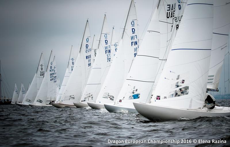 Gazprom Dragon European Championship day 5 photo copyright Elena Razina taken at Yacht Club of Saint-Petersburg and featuring the Dragon class