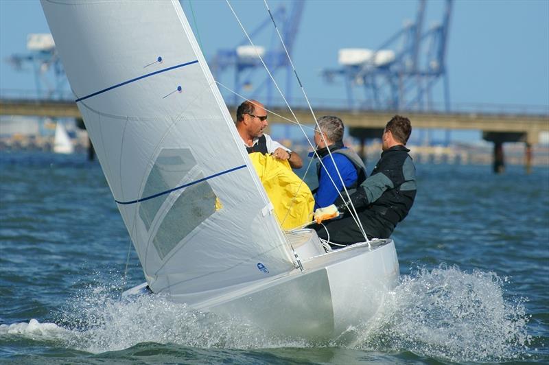 Dragon East Coast Championship at Medway photo copyright Richard Janulewicz / www.sharkbait.org.uk taken at Medway Yacht Club and featuring the Dragon class