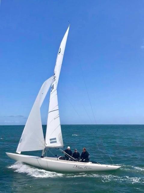 Little Fella (211) during the Kinsale Keelboat Regatta photo copyright Siobhan Keane Hopcraft taken at Kinsale Yacht Club and featuring the Dragon class