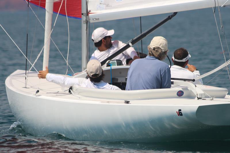 Laurie Smith's Alfie in the Dragon Edinburgh Cup at Torbay photo copyright Rupert Holmes taken at Royal Torbay Yacht Club and featuring the Dragon class