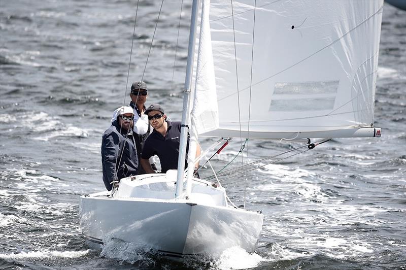 Willy Packer, Julian Harding and Jock Packer (AUS 214) win the Dragon State Championship in Perth photo copyright Richard Polden Photography taken at Royal Freshwater Bay Yacht Club and featuring the Dragon class