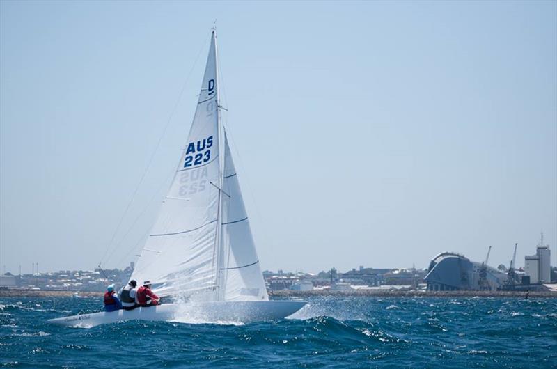 AUS223 Canewdon Witch - Australasian Dragon Championship for the Prince Philip Cup, Day 3 photo copyright Tom Hodge Media taken at Fremantle Sailing Club and featuring the Dragon class