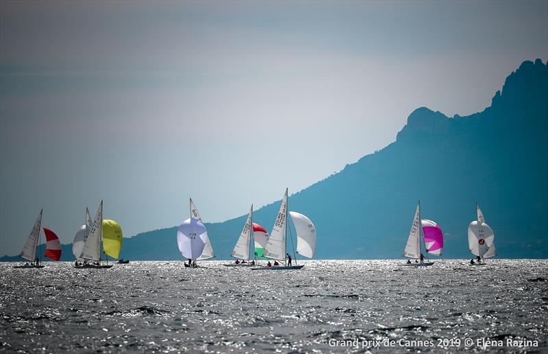 Dragon Grand Prix Cannes 2019 day 1 photo copyright IDA / Elena Ratzina taken at Yacht Club de Cannes and featuring the Dragon class