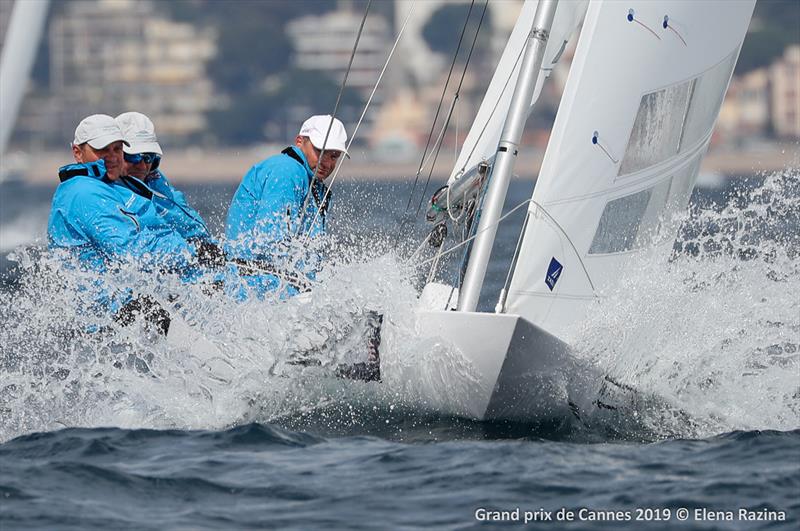 Dragon Grand Prix Cannes 2019 day 1 photo copyright IDA / Elena Ratzina taken at Yacht Club de Cannes and featuring the Dragon class