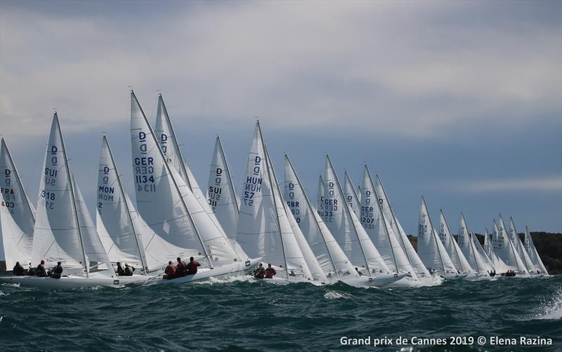 Dragon Grand Prix Cannes 2019 day 3 photo copyright Elena Razina taken at Yacht Club de Cannes and featuring the Dragon class