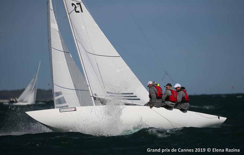 Dragon Grand Prix Cannes 2019 day 3 photo copyright Elena Razina taken at Yacht Club de Cannes and featuring the Dragon class