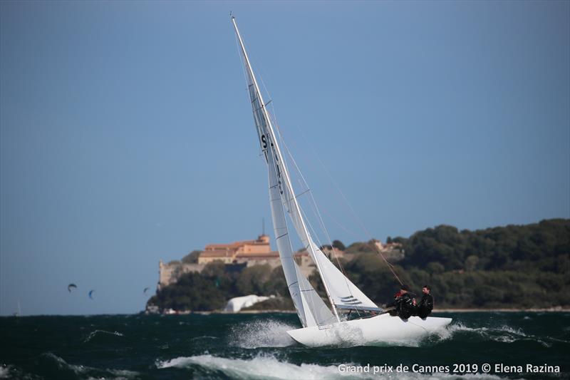 Dragon Grand Prix Cannes 2019 day 3 photo copyright Elena Razina taken at Yacht Club de Cannes and featuring the Dragon class