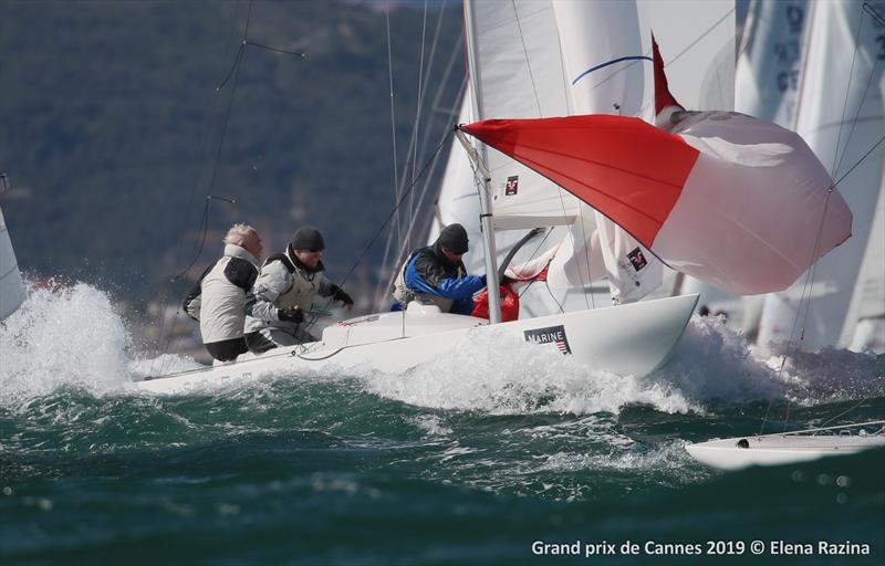 Dragon Grand Prix Cannes 2019 day 3 photo copyright Elena Razina taken at Yacht Club de Cannes and featuring the Dragon class