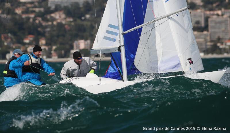 Dragon Grand Prix Cannes 2019 final day photo copyright Elena Razina taken at Yacht Club de Cannes and featuring the Dragon class