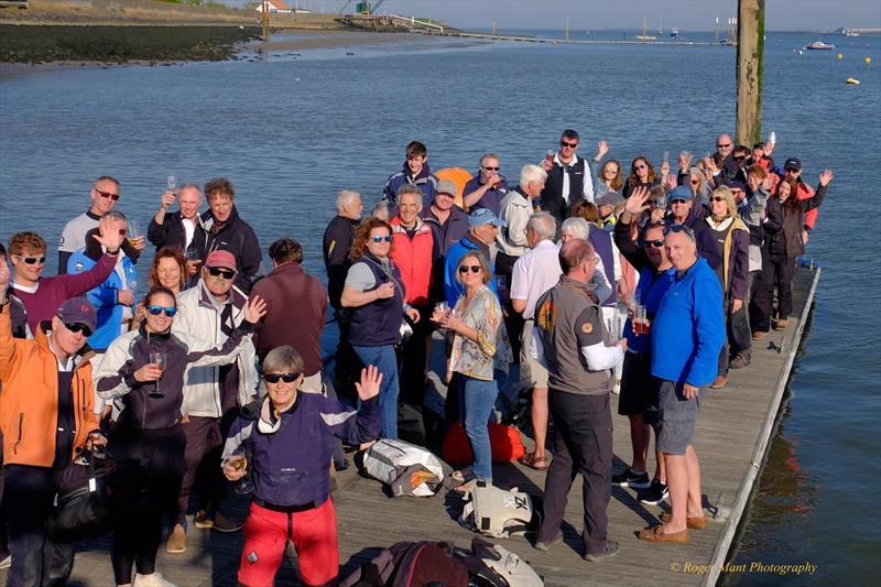 Day One Pontoon Party during the Royal Corinthian Yacht Club 2019 Dragon Easter Regatta photo copyright Roger Mant Photography taken at Royal Corinthian Yacht Club, Burnham and featuring the Dragon class
