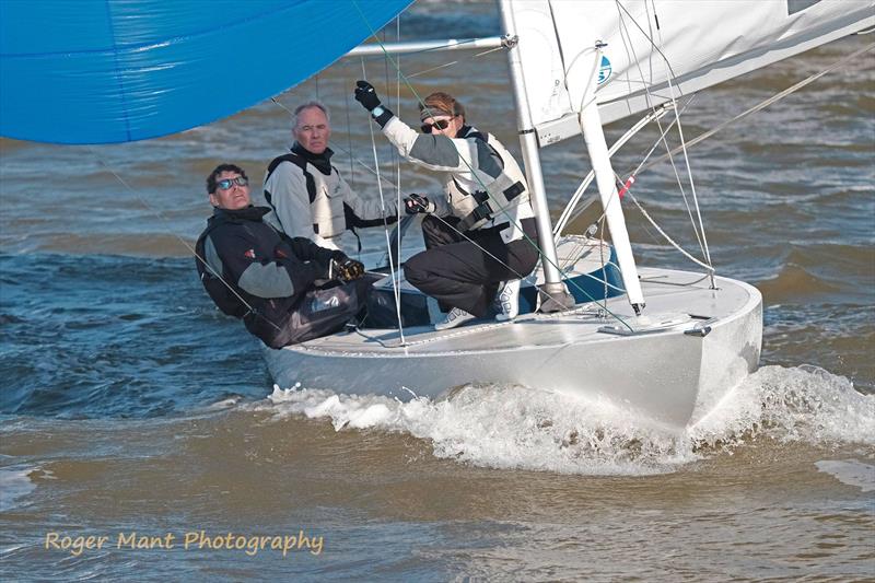 Overall winners 'Avalanche' in action during the Royal Corinthian Yacht Club 2019 Dragon Easter Regatta photo copyright Roger Mant Photography taken at Royal Corinthian Yacht Club, Burnham and featuring the Dragon class