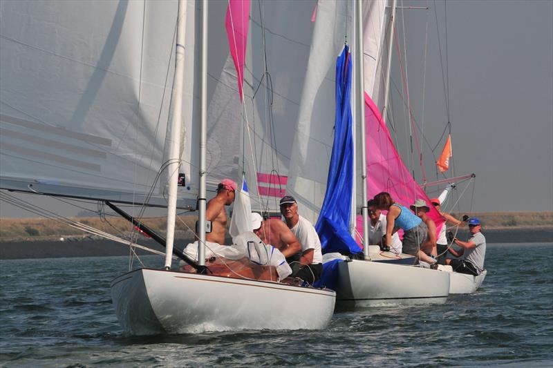 Burnham Week Day 4 photo copyright Alan Hanna taken at Royal Burnham Yacht Club and featuring the Dragon class