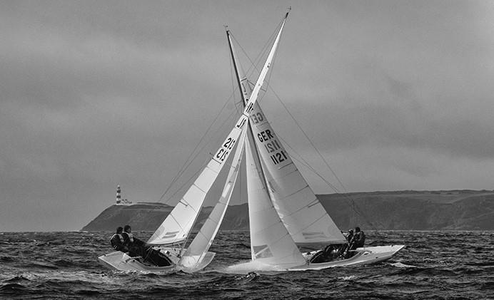 Dragons racing of the Old Head of Kinsale - photo © Giles Norman