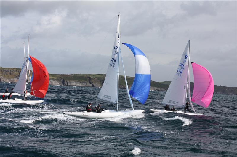 Irish Dragon South Coast Championships at Glandore photo copyright Richard Harriso taken at Glandore Harbour Yacht Club and featuring the Dragon class