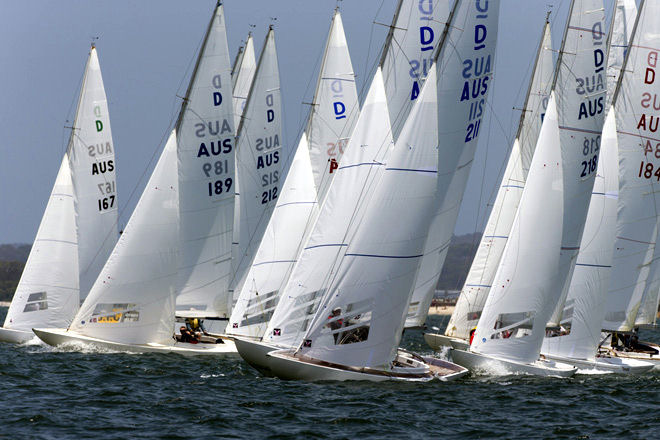 Racing starts on day one of the Prince Philip Cup photo copyright Anthony Armstrong taken at Botany Bay Yacht Club and featuring the Dragon class