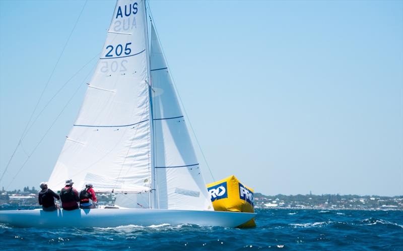 Karabos lX - 2019 Dragon World Championship at Fremantle photo copyright Tom Hodge Media taken at Royal Freshwater Bay Yacht Club and featuring the Dragon class