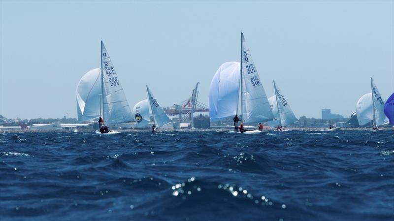 Final race scene - 2019 Dragon World Championship at Fremantle photo copyright Tom Hodge Media taken at Royal Freshwater Bay Yacht Club and featuring the Dragon class