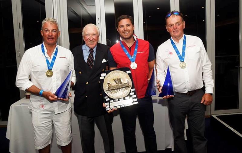 Winners of the Royal Hellenic Trophy - 2019 Dragon World Championship at Fremantle photo copyright Richard Polden Photography taken at Royal Freshwater Bay Yacht Club and featuring the Dragon class