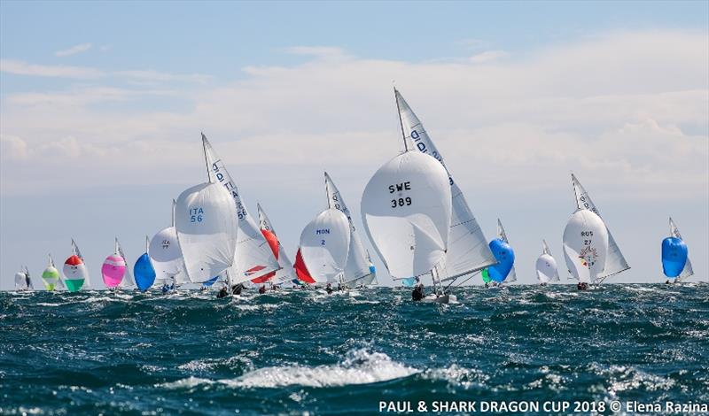 Paul & Shark Dragon Cup 2018 photo copyright Elena Razina taken at Yacht Club Sanremo and featuring the Dragon class