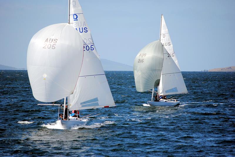 Karabos XI won the defender trials 4-0 - 2019 Sayonara Cup Defender photo copyright Nick Hutton taken at Royal Yacht Club of Tasmania and featuring the Dragon class