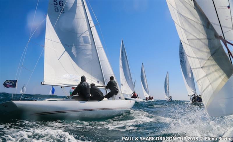 Paul & Shark Dragon Cup 2018 photo copyright Elena Razina taken at Yacht Club Sanremo and featuring the Dragon class