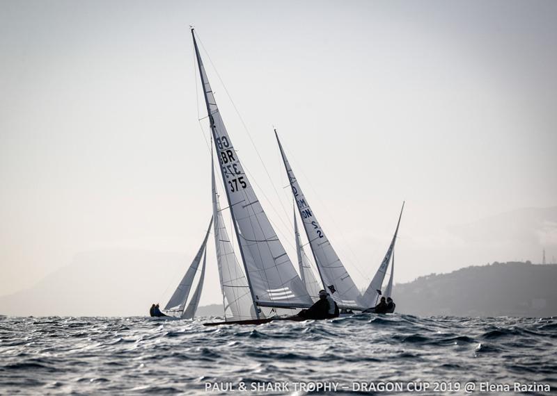 Day 2 - Paul & Shark Trophy, Dragon Cup 2019 photo copyright Elena Razina taken at Yacht Club Sanremo and featuring the Dragon class