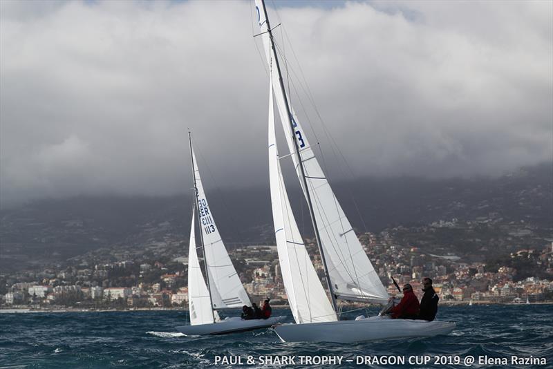 Day 3 - Paul & Shark Trophy, Dragon Cup 2019 photo copyright Elena Razina taken at Yacht Club Sanremo and featuring the Dragon class
