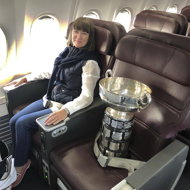 One of those rare trophies where you actually get to keep the original item, not just a replica. Silver service for the silver as Nicole brings it back to Sydney. - photo © Nicole Shrimpton