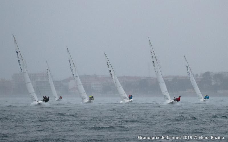 Day 2 - Dragon Grand Prix Cannes 2019 photo copyright Elena Razina taken at Yacht Club de Cannes and featuring the Dragon class