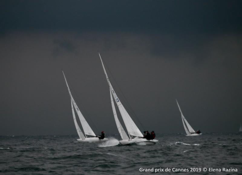 Day 2 - Dragon Grand Prix Cannes 2019 photo copyright Elena Razina taken at Yacht Club de Cannes and featuring the Dragon class